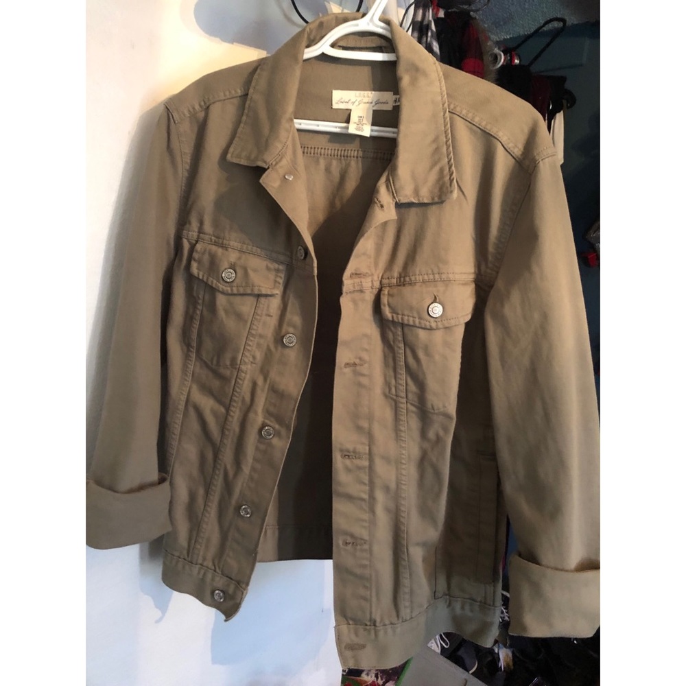 H&M Green Denim Trucker Jacket